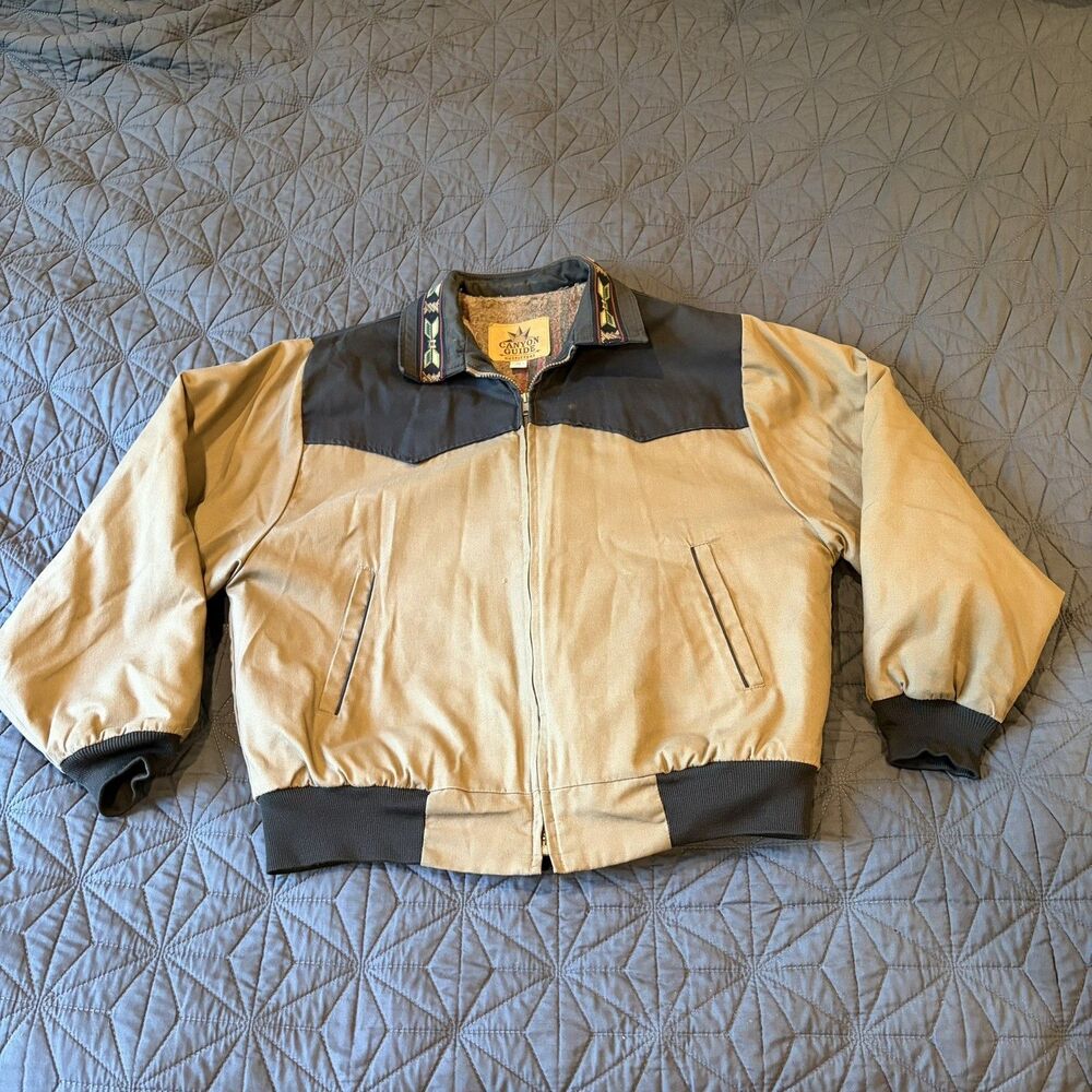 Vintage Canyon Guide Outfitters Aztec Southwest Jacket Union USA Men L